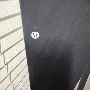lululemon athletica Black Leggings with White Logo